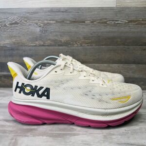 Hoka One One Clifton 9 Womens Size 10.5 Running Shoes Pink Berry 1127896 EBDB